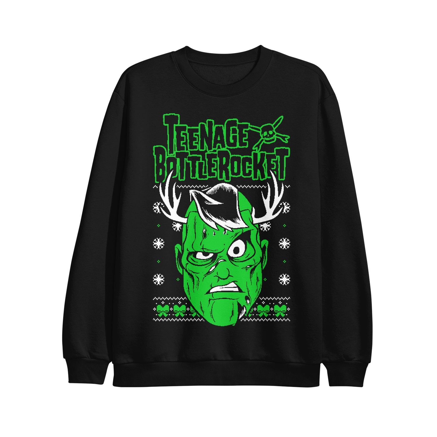 teenage bottlerocket Necrocomicon - Black Crewneck