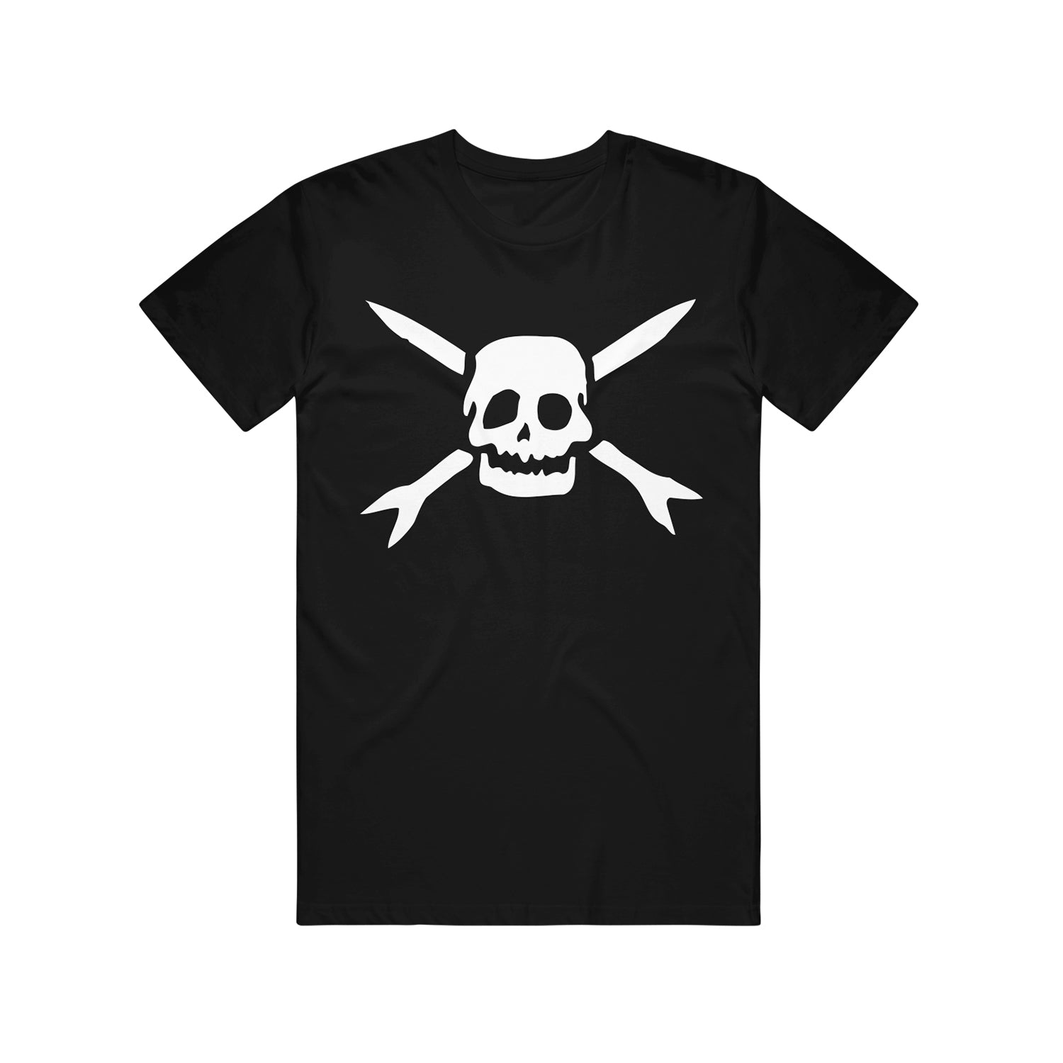 teenage bottlerocket Skull Logo - Black T-Shirt