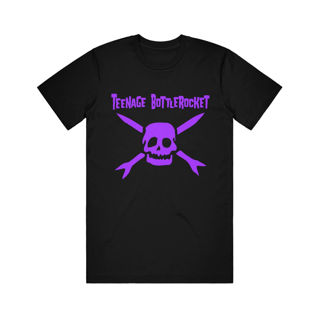 Classic Logo (Purple) Black T-shirt