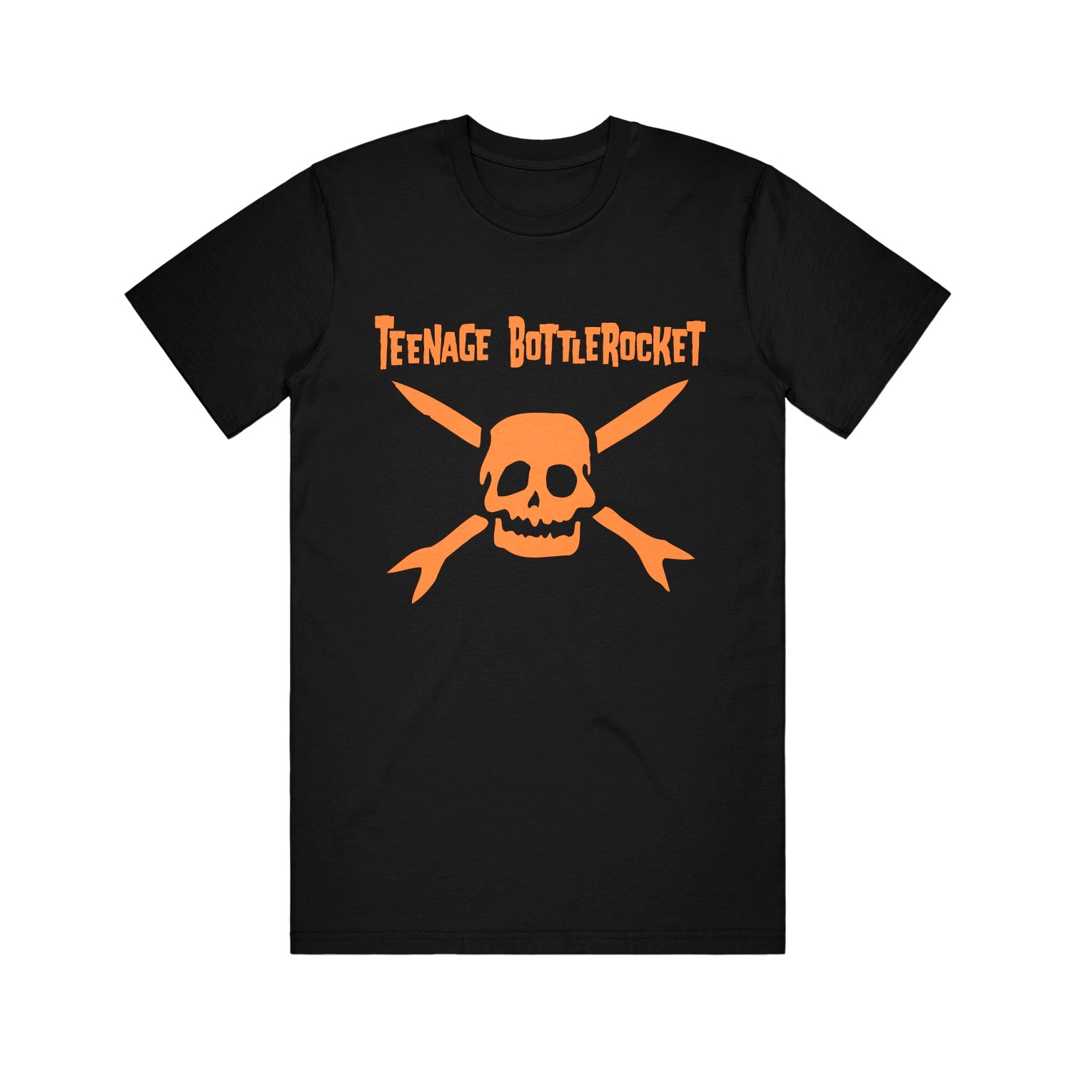Classic Logo (Orange) Black T-shirt